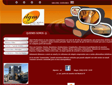 Tablet Screenshot of dgmproducciones.com